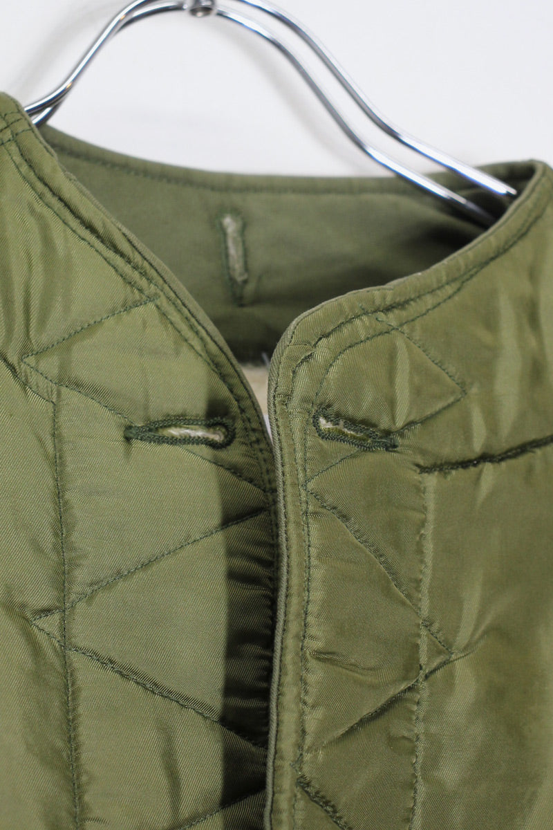 MADE IN USA 60'S WOOL PILE LINER JACKET / KHAKI [ SIZE: SML-LG USED ]