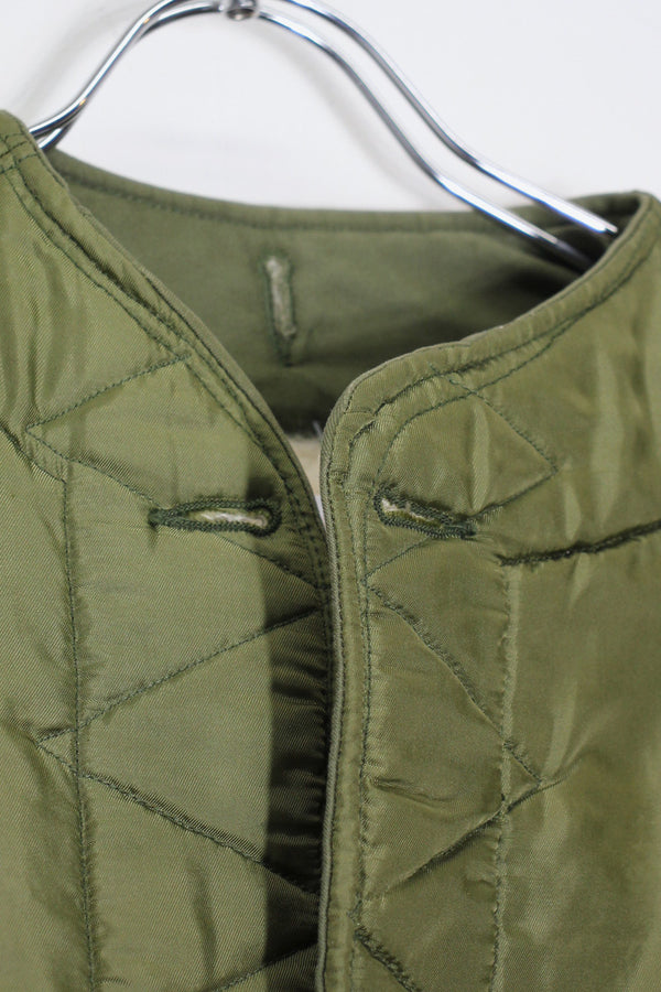 MADE IN USA 60'S WOOL PILE LINER JACKET / KHAKI [ SIZE: SML-LG USED ]