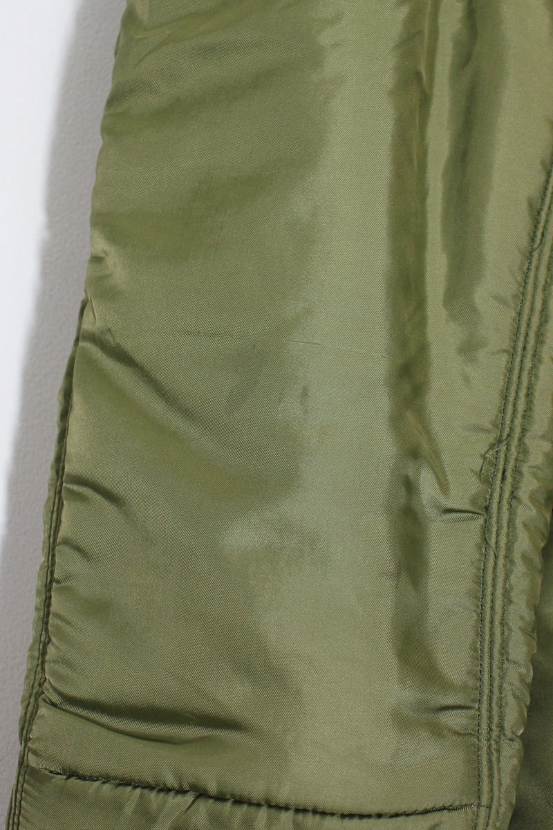MADE IN USA 60'S WOOL PILE LINER JACKET / KHAKI [ SIZE: SML-LG USED ]