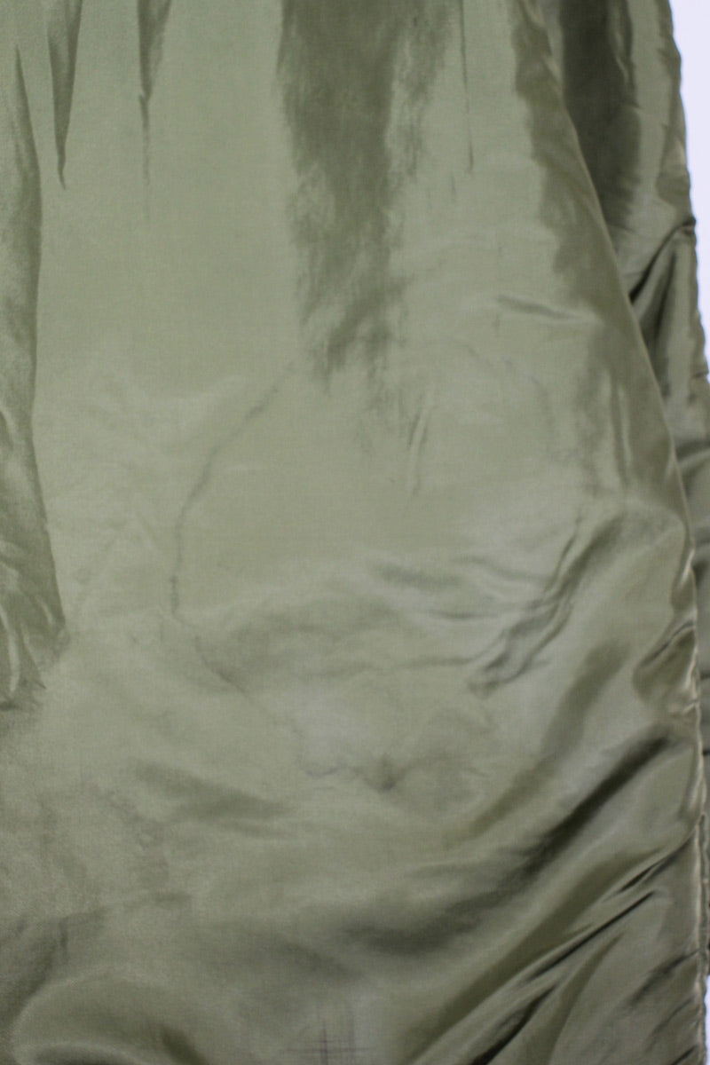 MADE IN USA 60'S WOOL PILE LINER JACKET / KHAKI [ SIZE: SML-LG USED ]