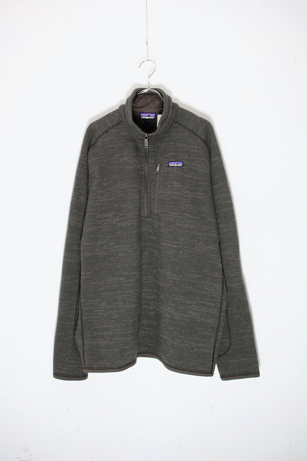 15'S BETTER SWEATER 1/4 FLEECE JACKET / CHARCOAL [ SIZE: XL USED ]