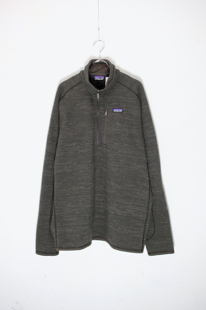 15'S BETTER SWEATER 1/4 FLEECE JACKET / CHARCOAL［ SIZE: XL USED ]