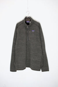 15'S BETTER SWEATER 1/4 FLEECE JACKET / CHARCOAL［ SIZE: XL USED ]