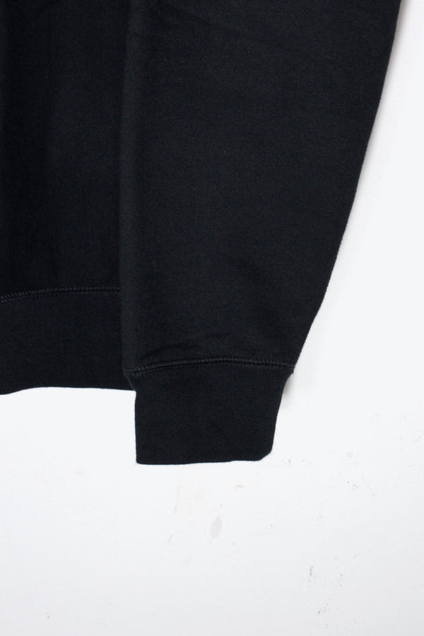 LOGO EMBROIDERY REVERSE WEAVE SWEATSHIRT / BLACK [SIZE: L equivalent USED]