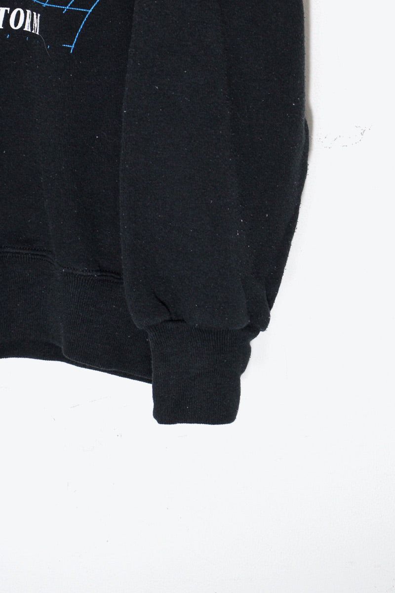 MADE IN USA 90'S DESERT STORM PRINT SWEATSHIRT / BLACK [SIZE: L USED]