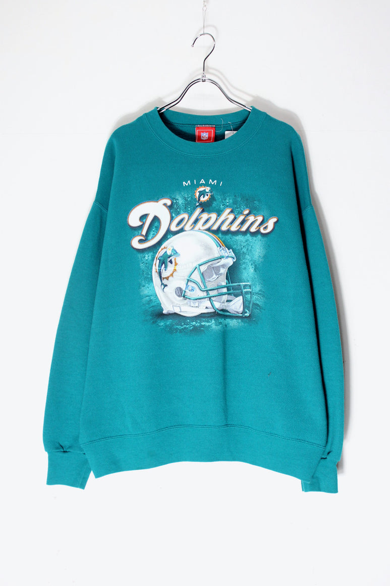 SWEATSHIRT MIAMI DOLPHINS / GREEN [SIZE: L USED]
