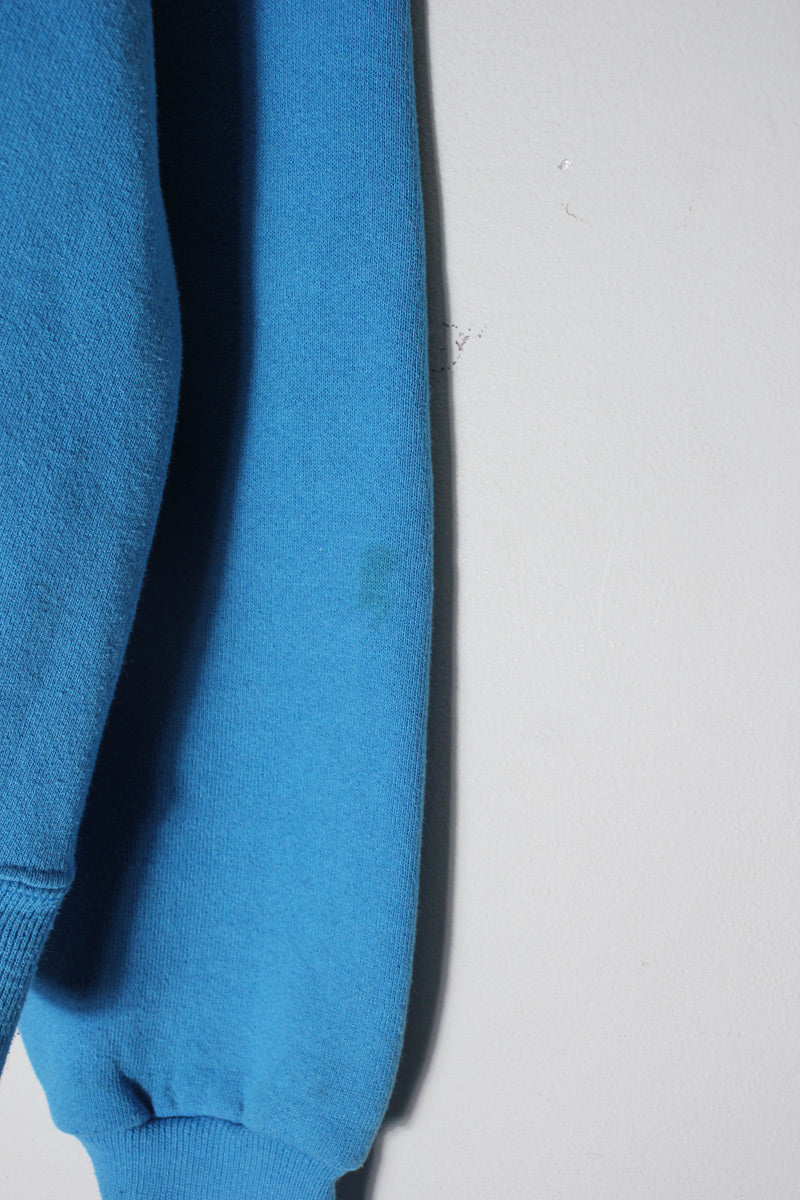 MADE IN USA 90'S CAROLINA PANTHERS NFL SWEATSHIRT / CERULEAN BLUE [SIZE: L USED]