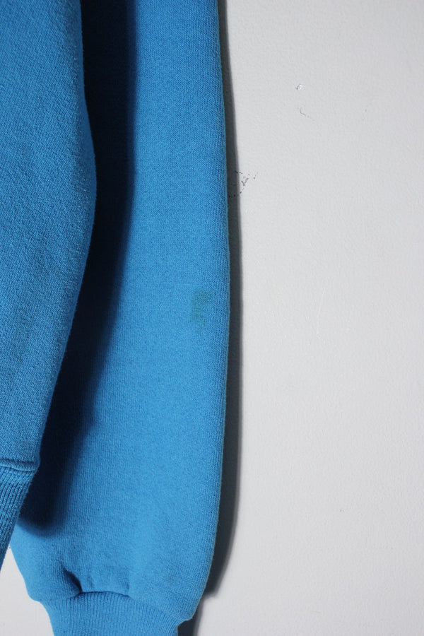 MADE IN USA 90'S CAROLINA PANTHERS NFL SWEATSHIRT / CERULEAN BLUE [SIZE: L USED]