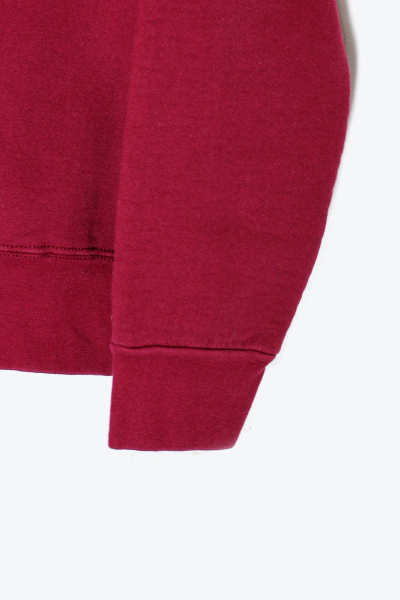 MADE IN USA 90'S NYC PRINT SWEATSHIRT / BURGUNDY [SIZE: XL USED]