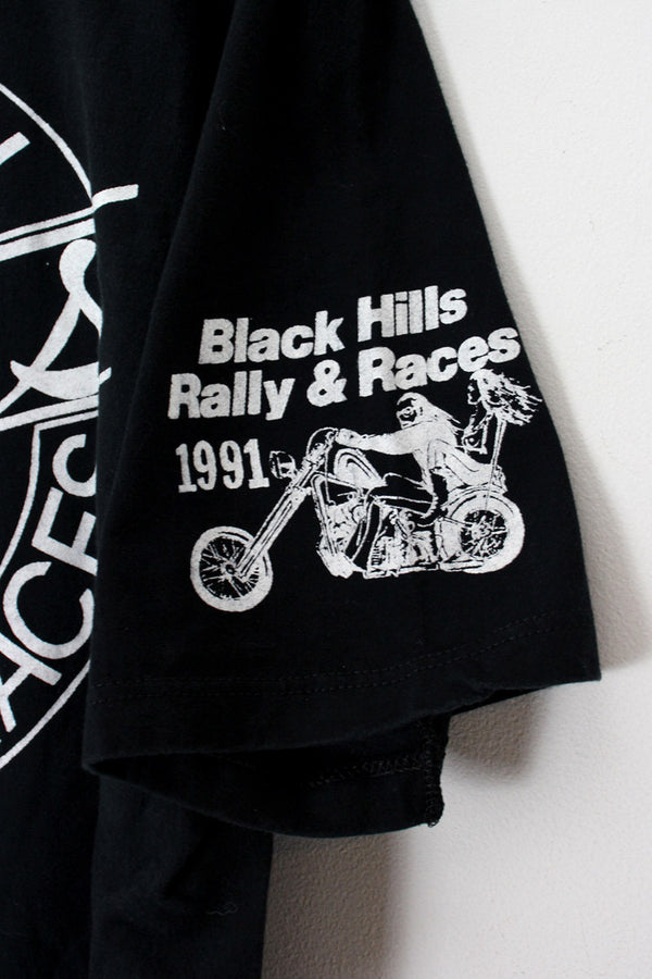 91'S RIDE FREE STURGIS S.D TEE SHIRT / BLACK [SIZE: L equivalent USED]