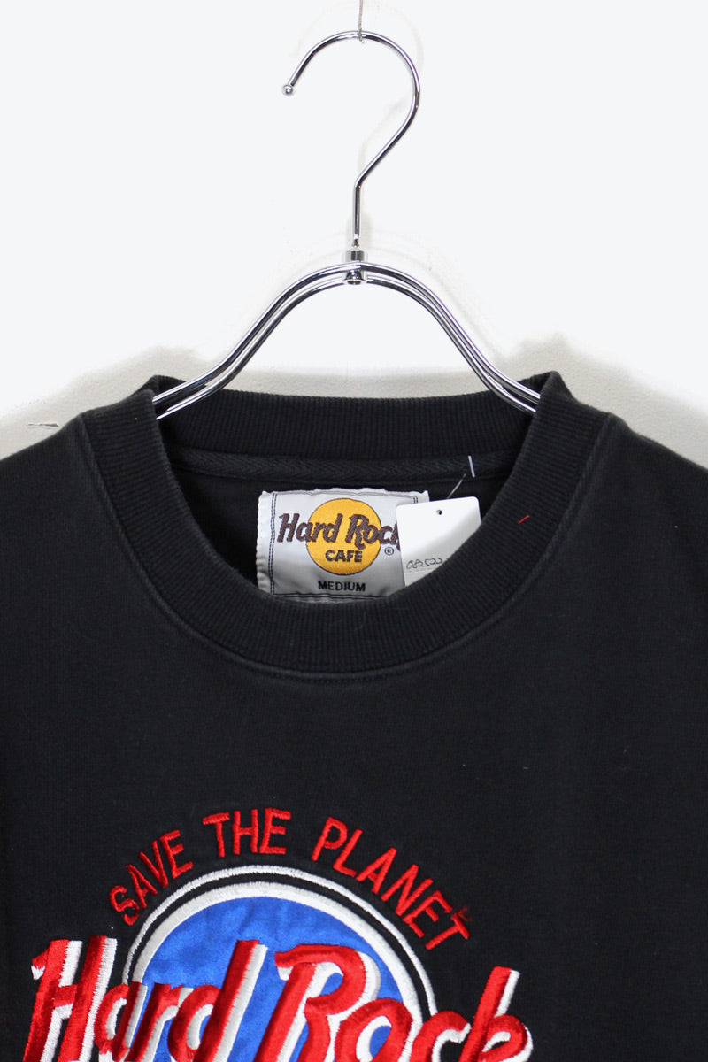COPENHAGEN LOGO EMBROIDERY ADVERTISING SWEATSHIRT / BLACK [SIZE: M USED]