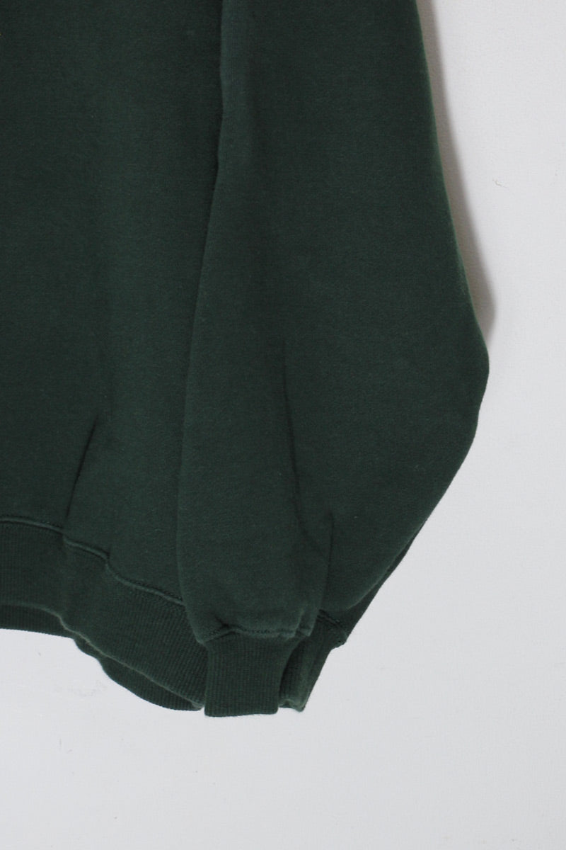 90'S ACME EMBROIDERY CHARACTER SWEATSHIRT / GREEN [SIZE: M USED]