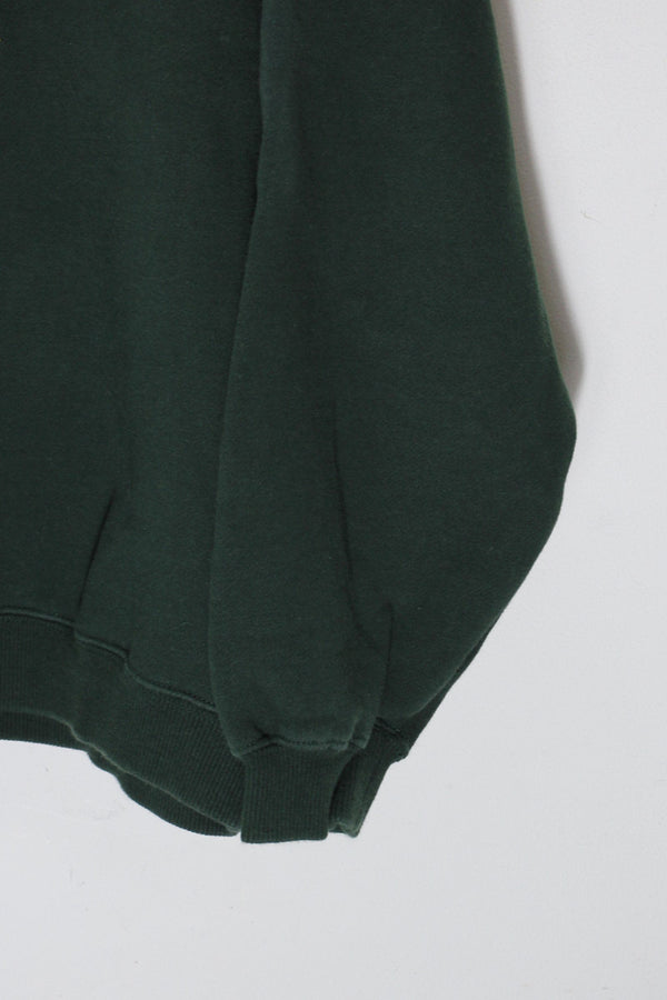 90'S ACME EMBROIDERY CHARACTER SWEATSHIRT / GREEN [SIZE: M USED]