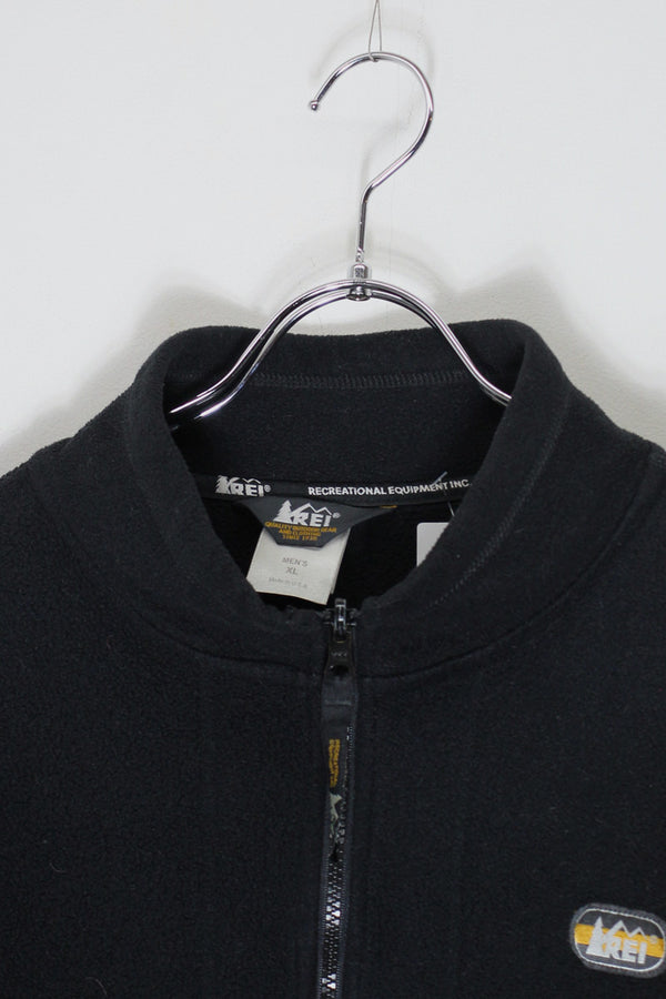MADE IN USA 90'S POLARTEC FLEECE JACKET / BLACK [ SIZE: XL USED ]