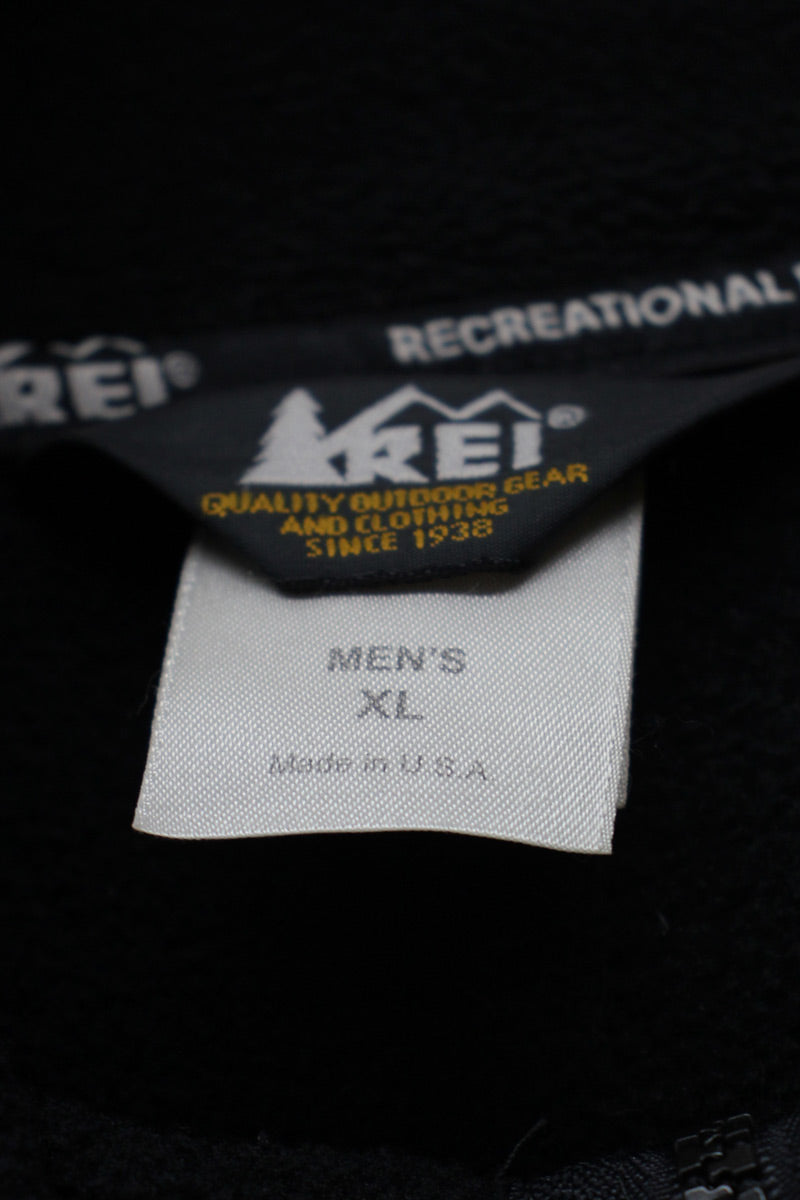 MADE IN USA 90'S POLARTEC FLEECE JACKET / BLACK [ SIZE: XL USED ]