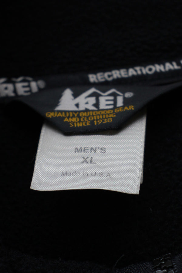 MADE IN USA 90'S POLARTEC FLEECE JACKET / BLACK [ SIZE: XL USED ]