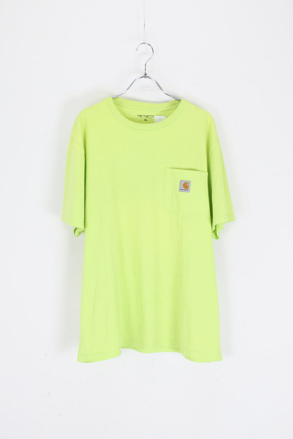 POCKET TEE SHIRT / LIME GREEN [SIZE: XL USED]