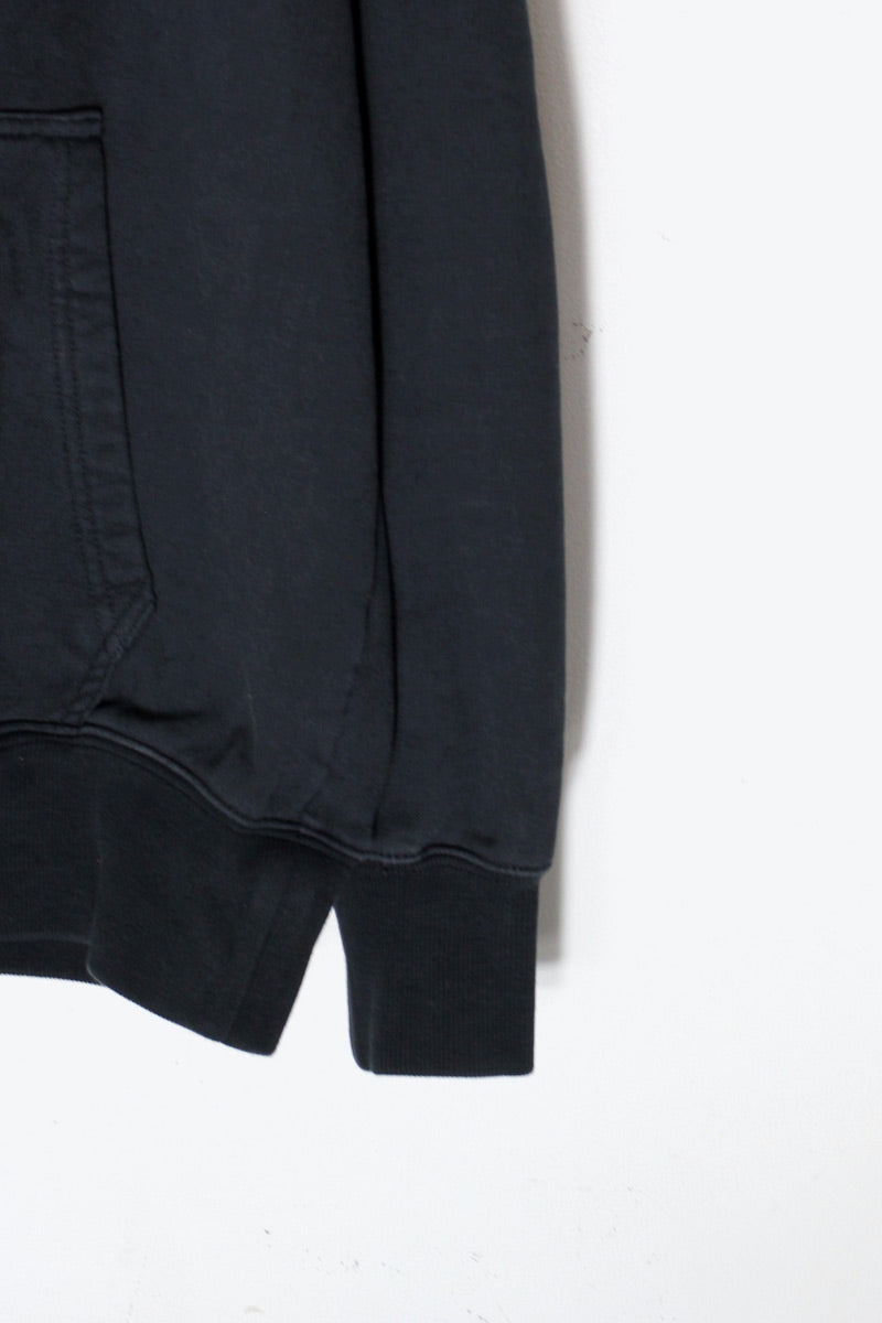 BACK PRINT SWEAT HOODIE / BLACK [SIZE: L USED]