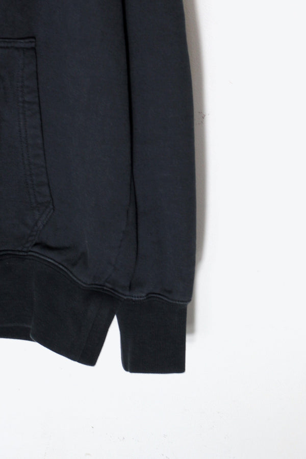 BACK PRINT SWEAT HOODIE / BLACK [SIZE: L USED]