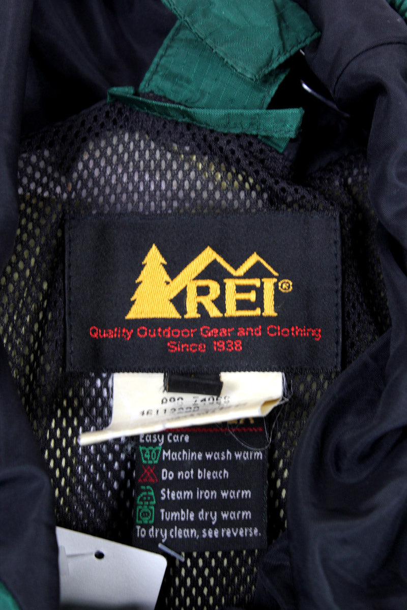 80'S GORE-TEX NYLON ZIP HOODIE JACKET / GREEN [SIZE: S USED]