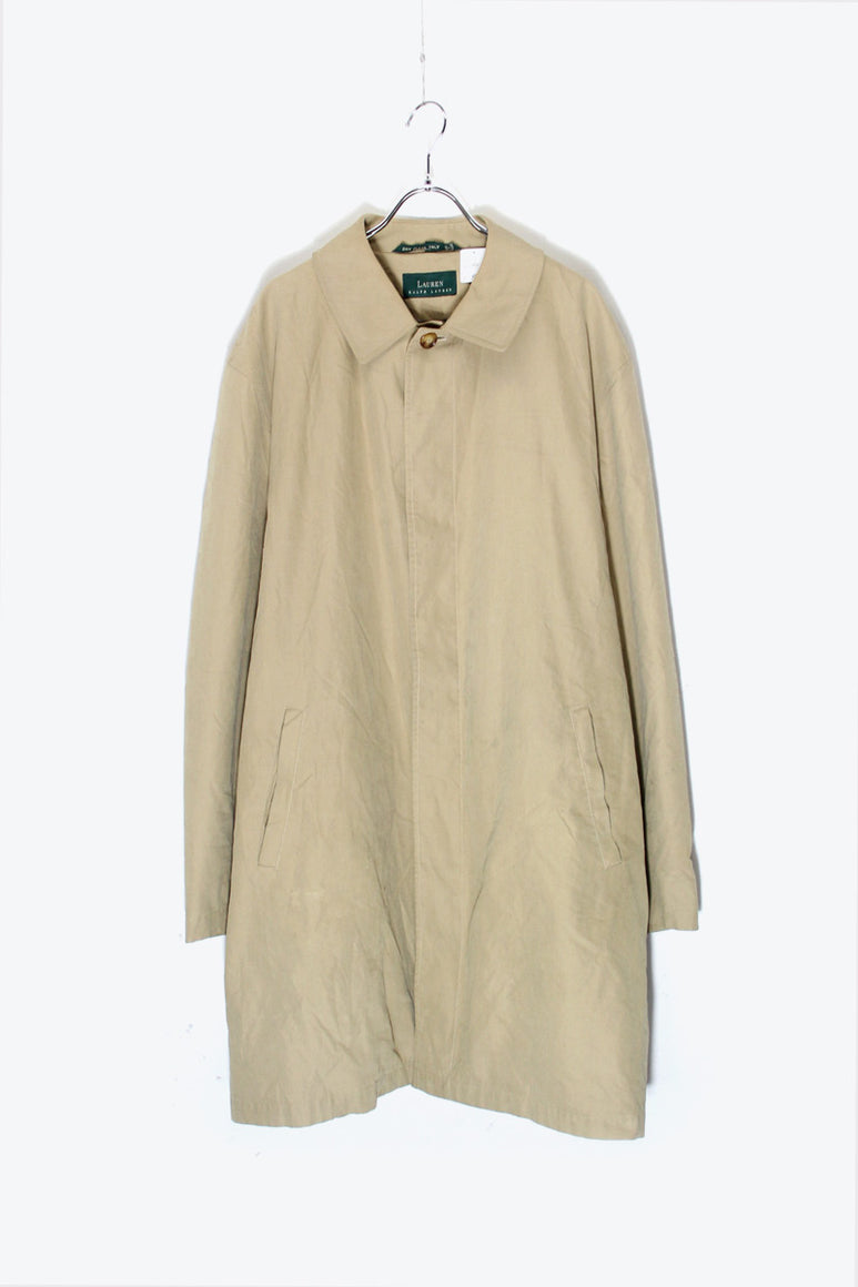 BALMACCAN COAT / BEIGE [SIZE: XL USED]