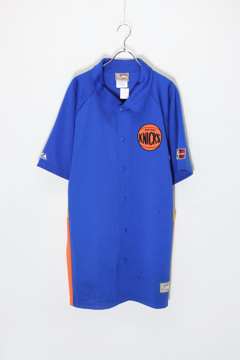 S/S BASKETBALL SHIRT NY KNICKS / BLUE [SIZE: M USED]