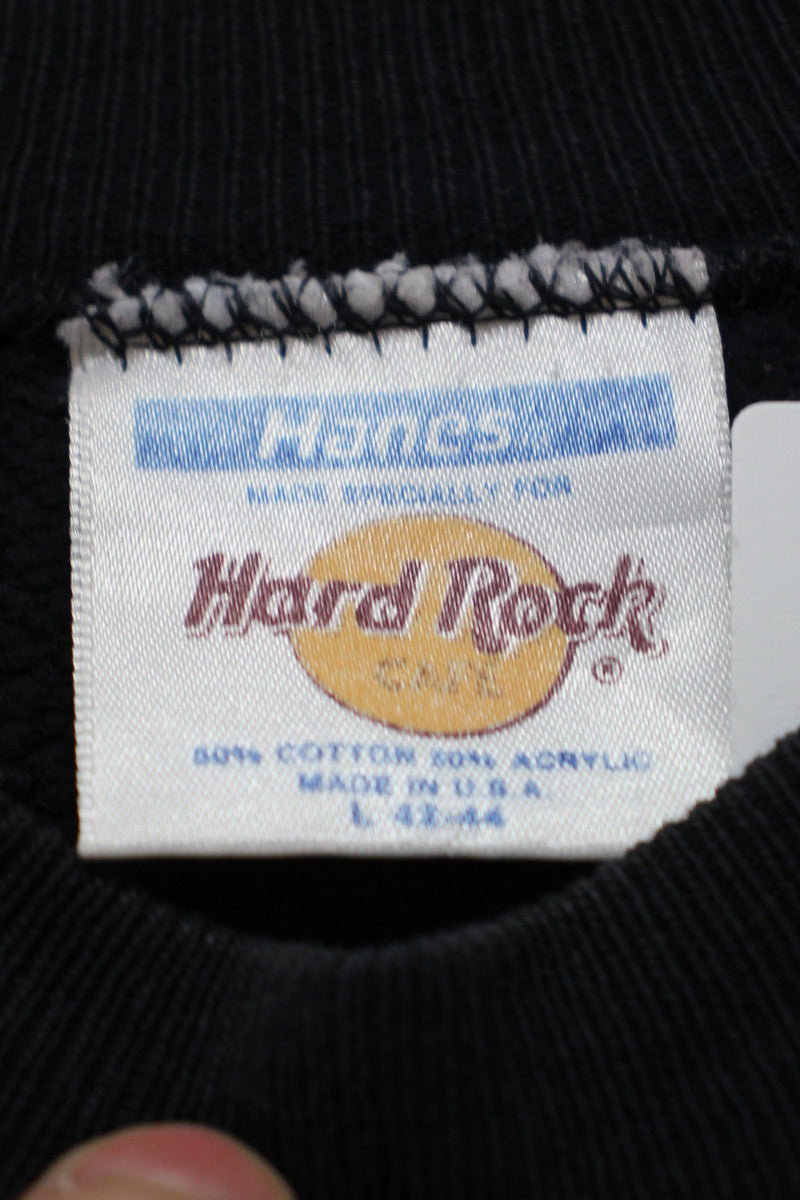 MADE IN USA 90'S HONOLULU LOGO PRINT SWEATSHIRT / BLACK [SIZE: L USED]