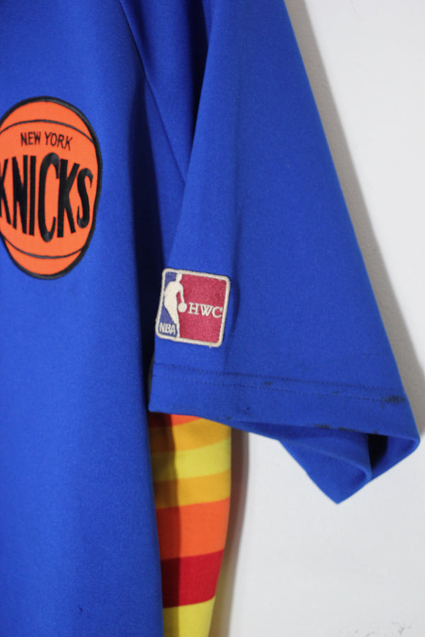 S/S BASKETBALL SHIRT NY KNICKS / BLUE [SIZE: M USED]