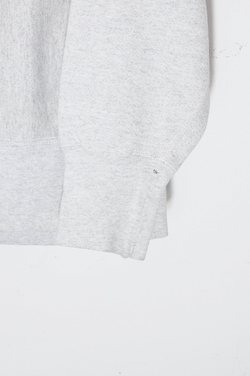 MADE IN MEXICO 90'S YMCA EMBROIDERY SWEATSHIRT / GREY [SIZE: L USED]