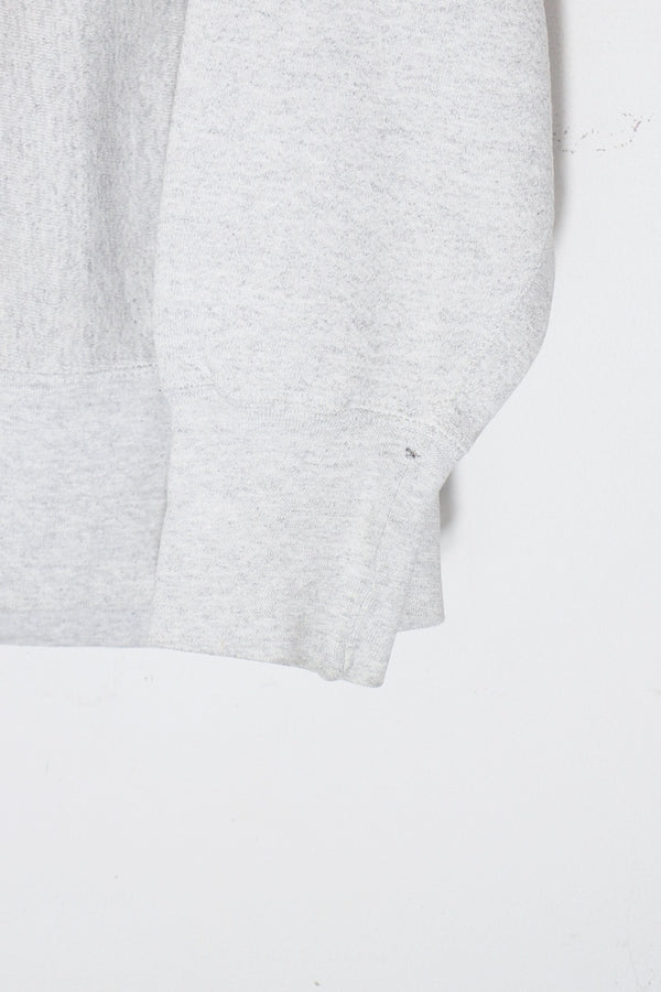 MADE IN MEXICO 90'S YMCA EMBROIDERY SWEATSHIRT / GREY [SIZE: L USED]