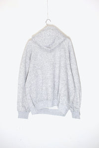 MADE IN USA 80'S LOYOLA PRINT HOODIE SWEATSHIRT / GRAY［ SIZE: XL USED ]