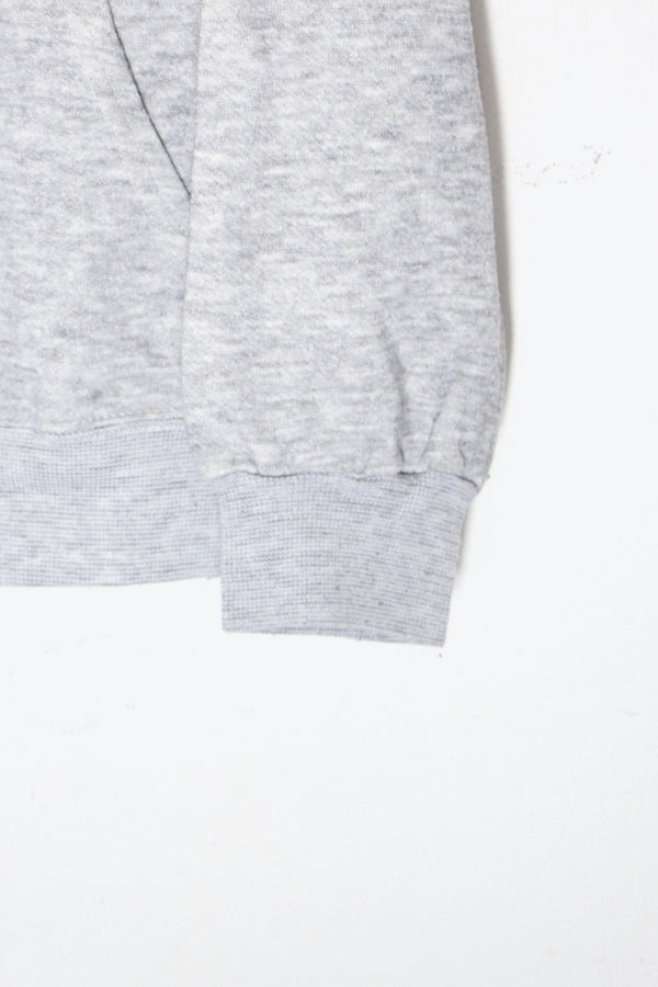 MADE IN USA 80'S LOYOLA PRINT HOODIE SWEATSHIRT / GRAY [ SIZE: XL USED ]