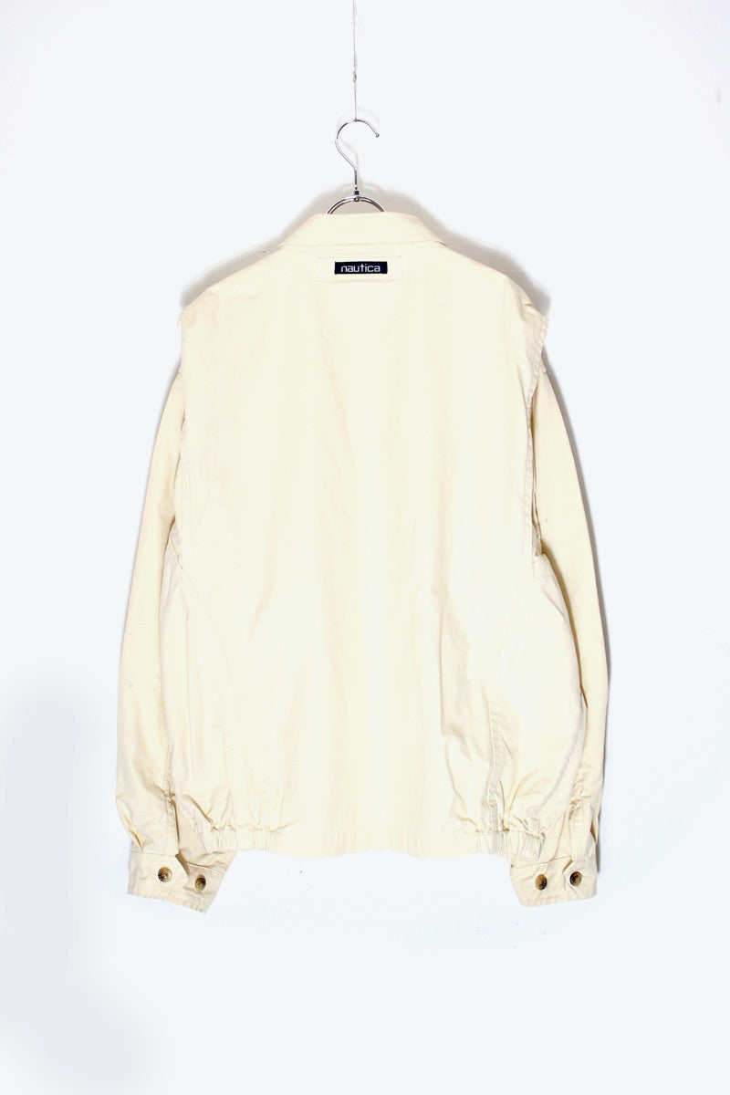90'S ZIP UP JACKET / IVORY [SIZE: L USED]