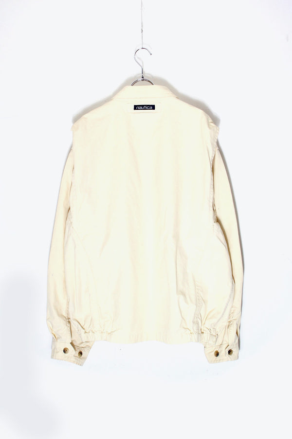90'S ZIP UP JACKET / IVORY [SIZE: L USED]