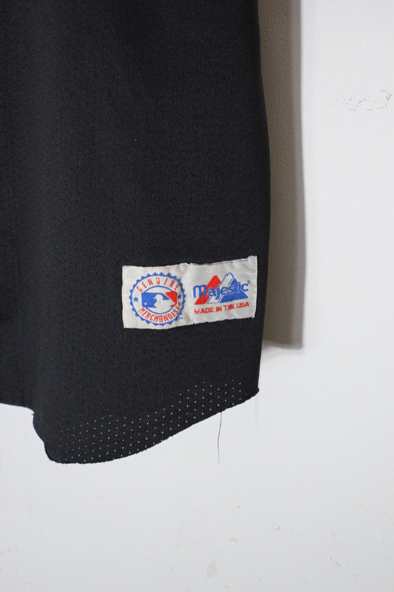 90'S S/S BASEBALL SHIRT NY METS 23 GILKEY / BLACK [SIZE: L USED]