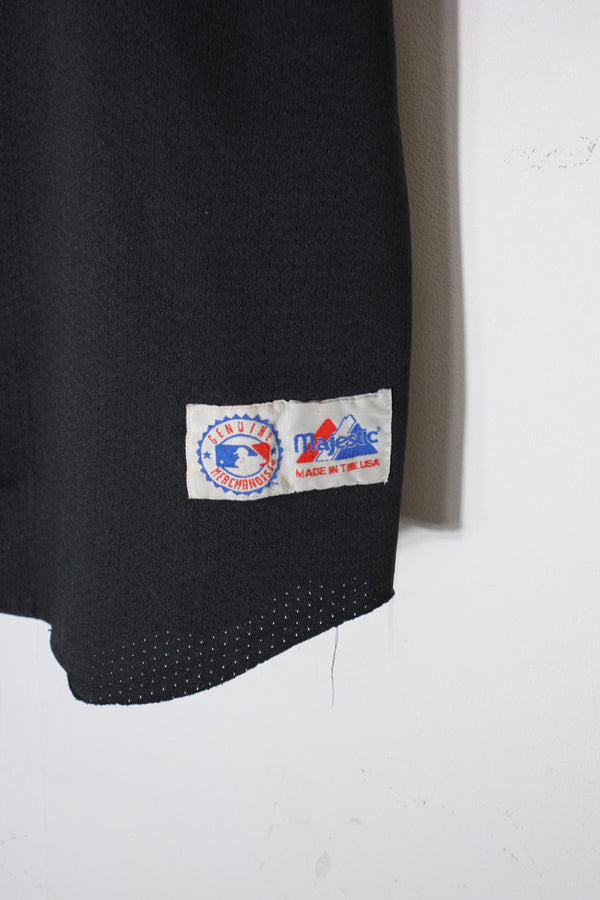90'S S/S BASEBALL SHIRT NY METS 23 GILKEY / BLACK [SIZE: L USED]