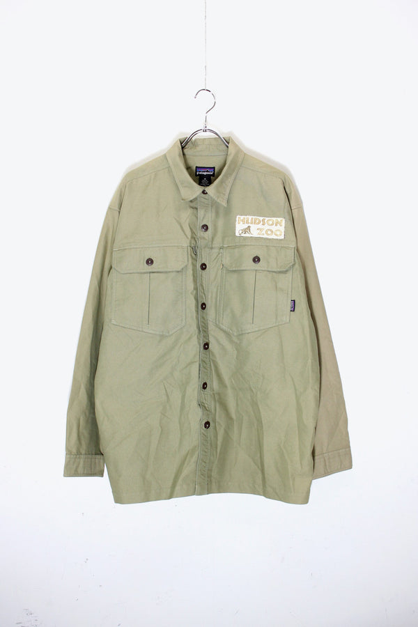 L/S SAFARI SHIRT / KHAKI [SIZE: M USED]
