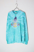 画像をギャラリービューアに読み込む, MADE IN USA 90&#39;S  L/S ODYSSEY OF THE MIND TIE-DYE T-SHIRT / SEE BLUE [SIZE: L USED]
