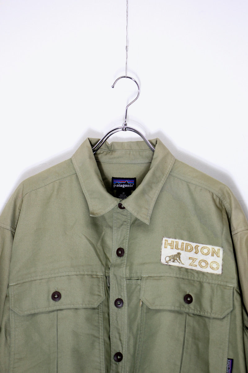 L/S SAFARI SHIRT / KHAKI [SIZE: M USED]
