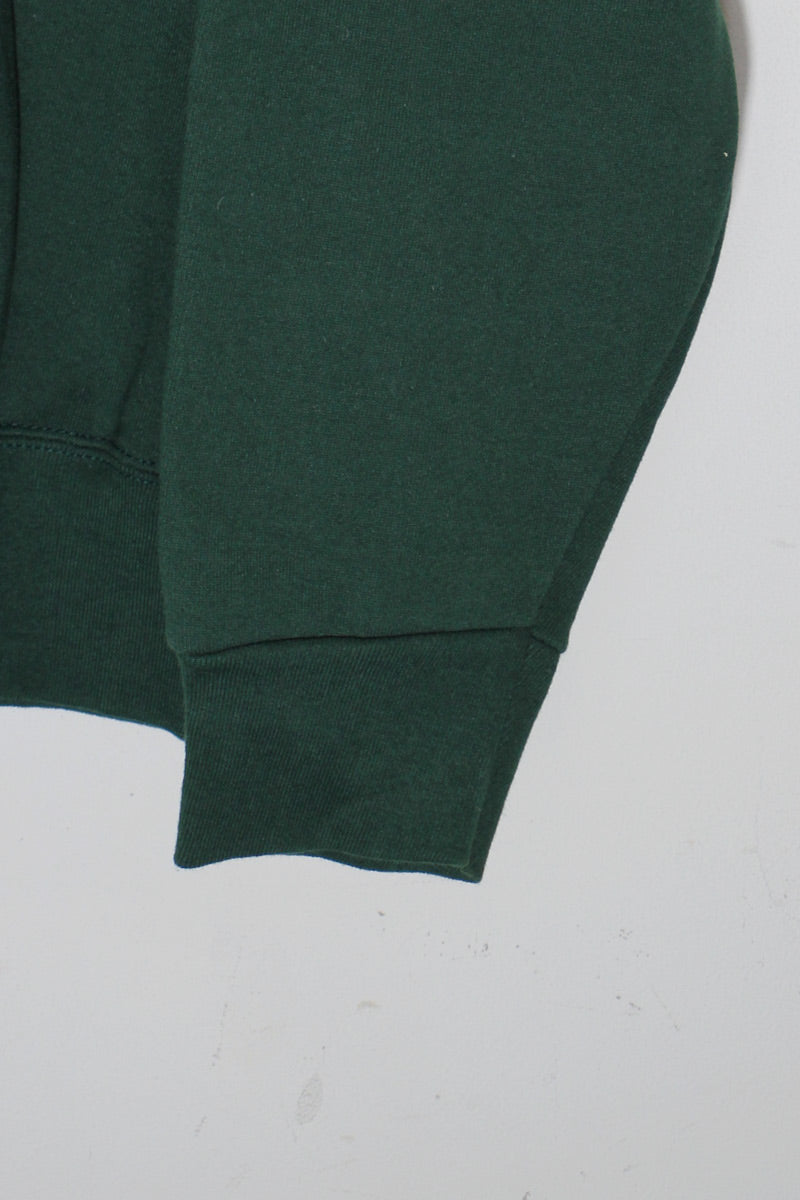 MADE IN USA 96'S CHARACTER PRINT SWEATSHIRT / GREEN [SIZE: XL USED]