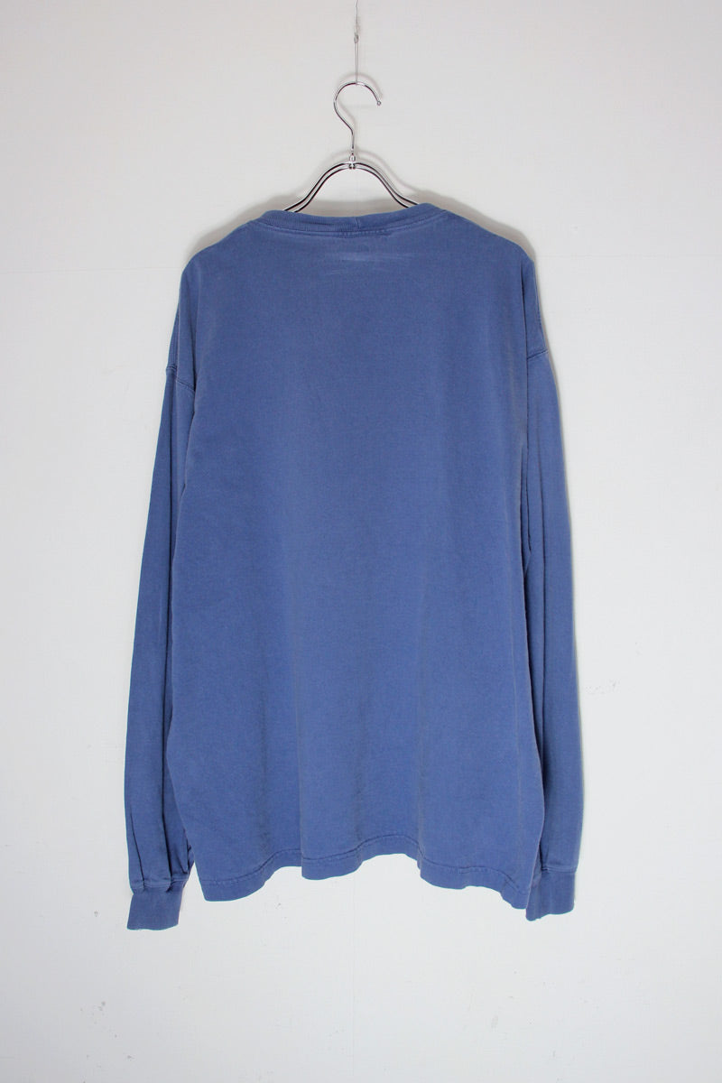 L/S POCKET TEE SHIRT / BLUE [SIZE: L USED]