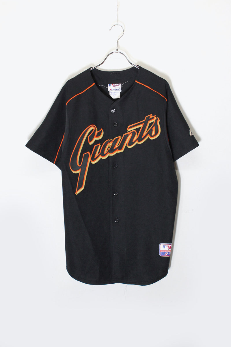 MADE IN USA 90'S S/S BASEBALL SHIRT GIANTS 7 / BLACK [SIZE: M USED]