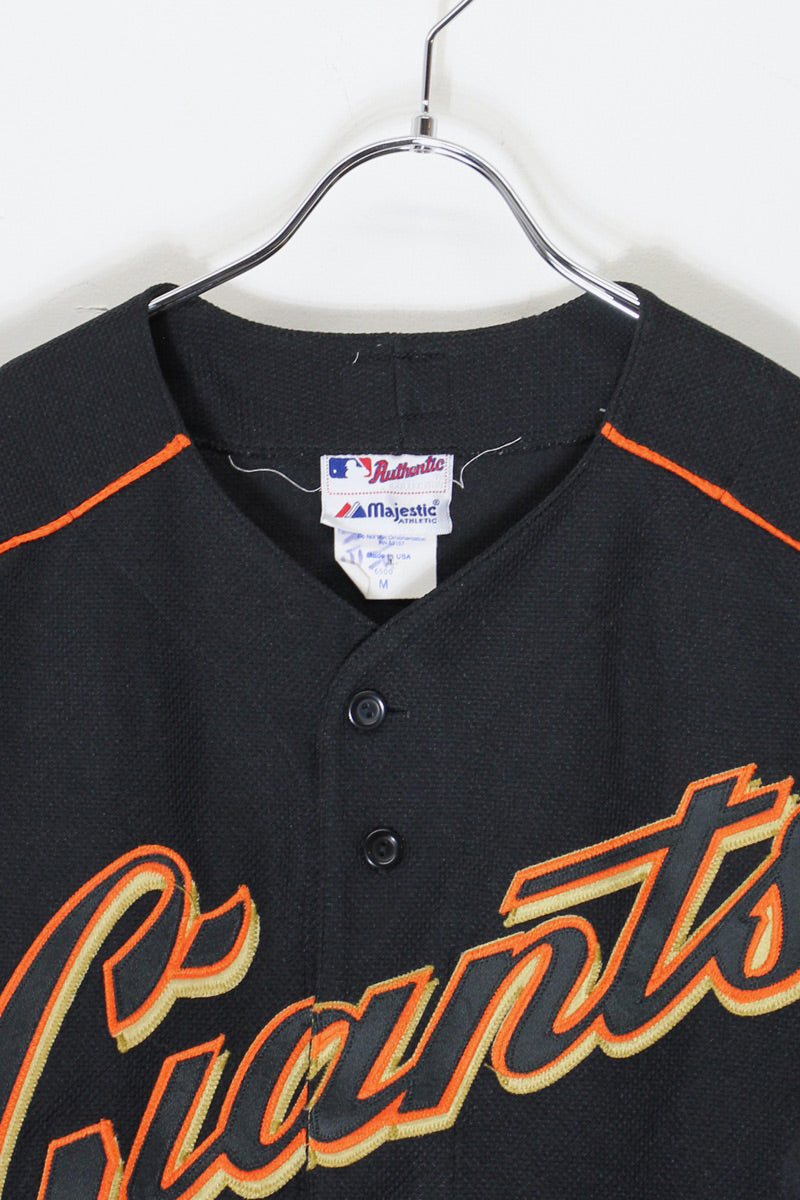 MADE IN USA 90'S S/S BASEBALL SHIRT GIANTS 7 / BLACK [SIZE: M USED]