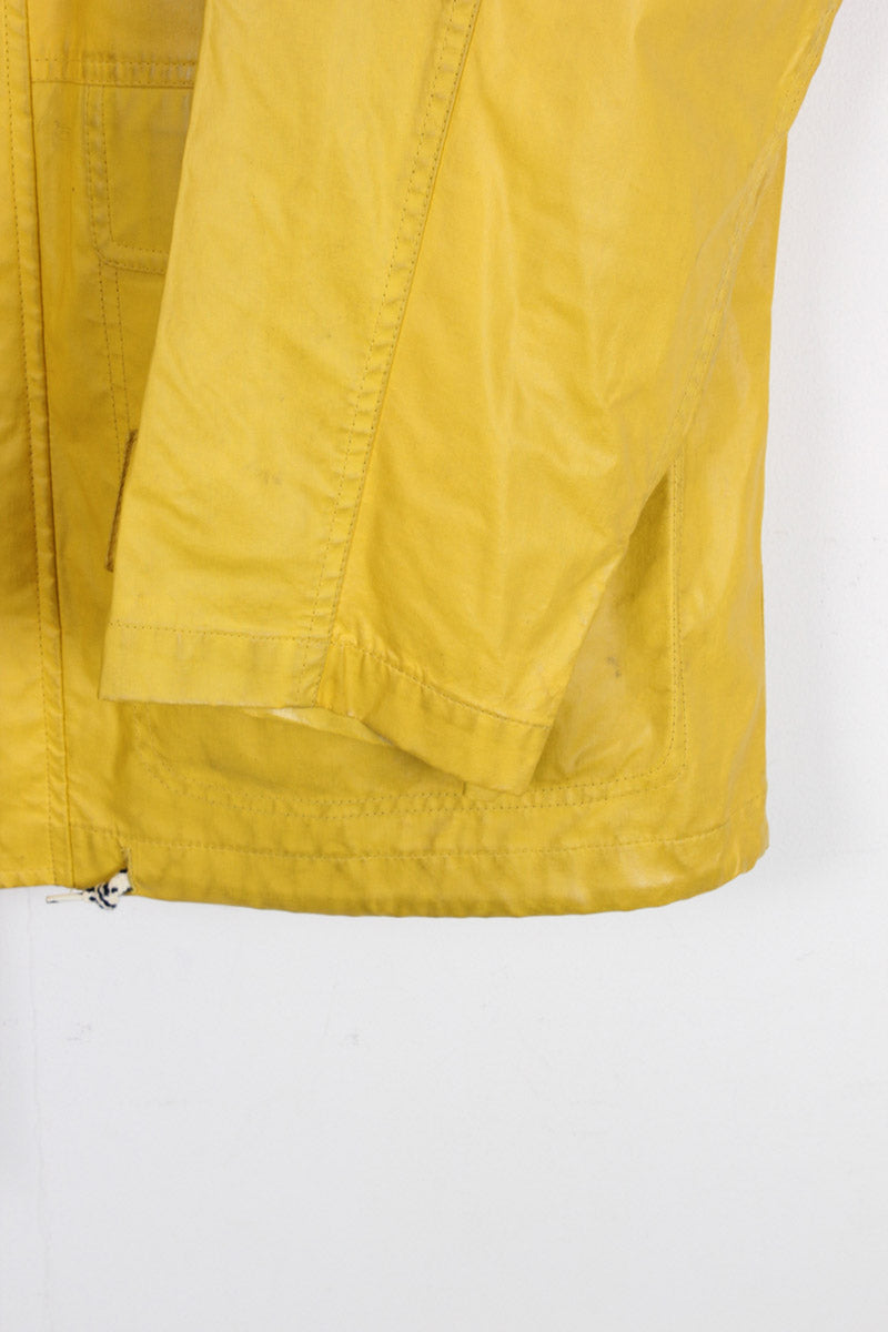 90'S RUBBER COAT / MUSTARD [SIZE: L USED]
