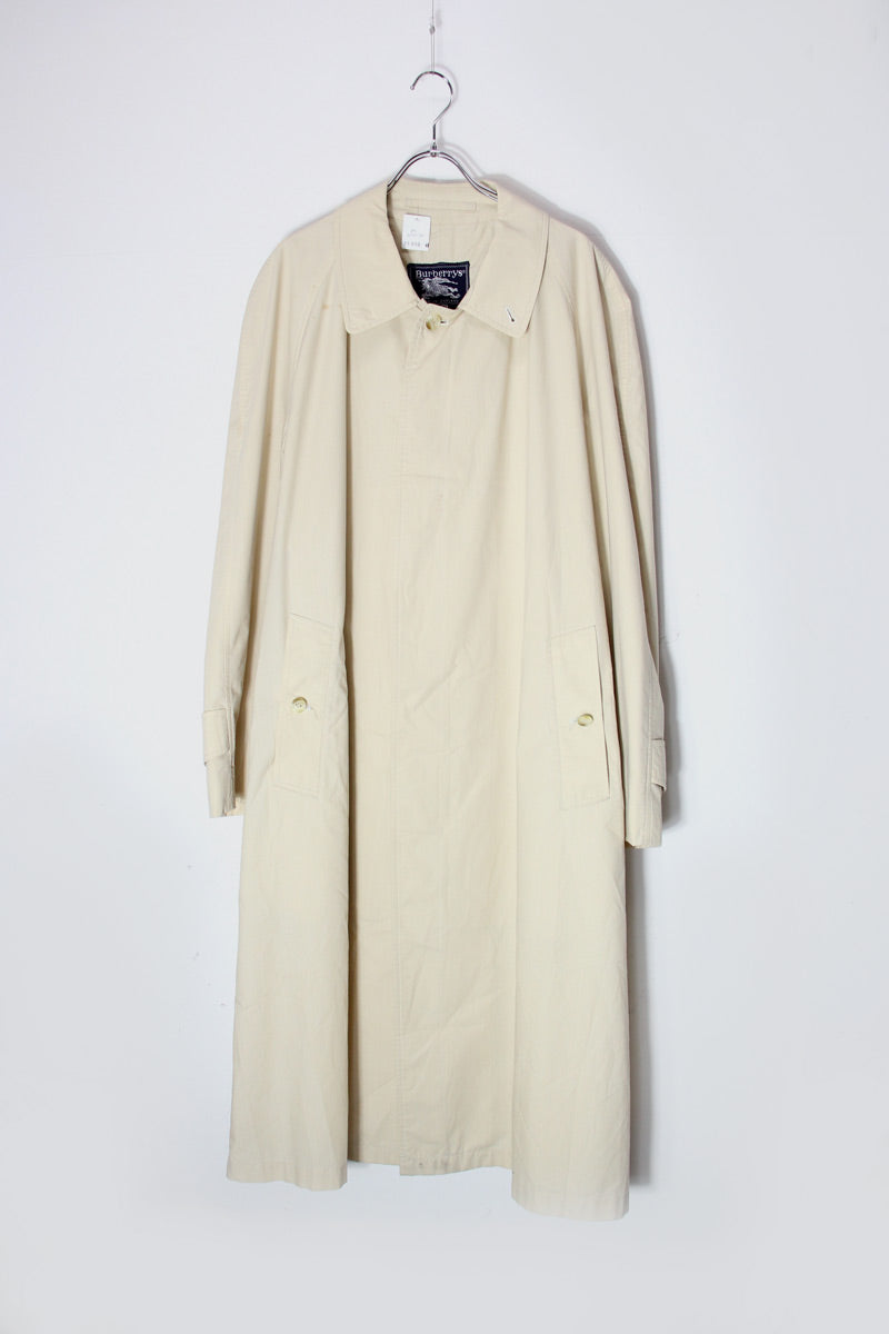 MADE IN ENGLAND 80'S SPRING COAT / BEIGE [SIZE: M equivalent USED]