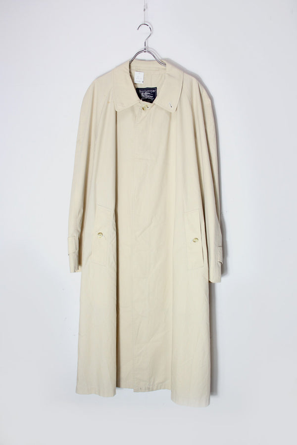 MADE IN ENGLAND 80'S SPRING COAT / BEIGE [SIZE: M equivalent USED]