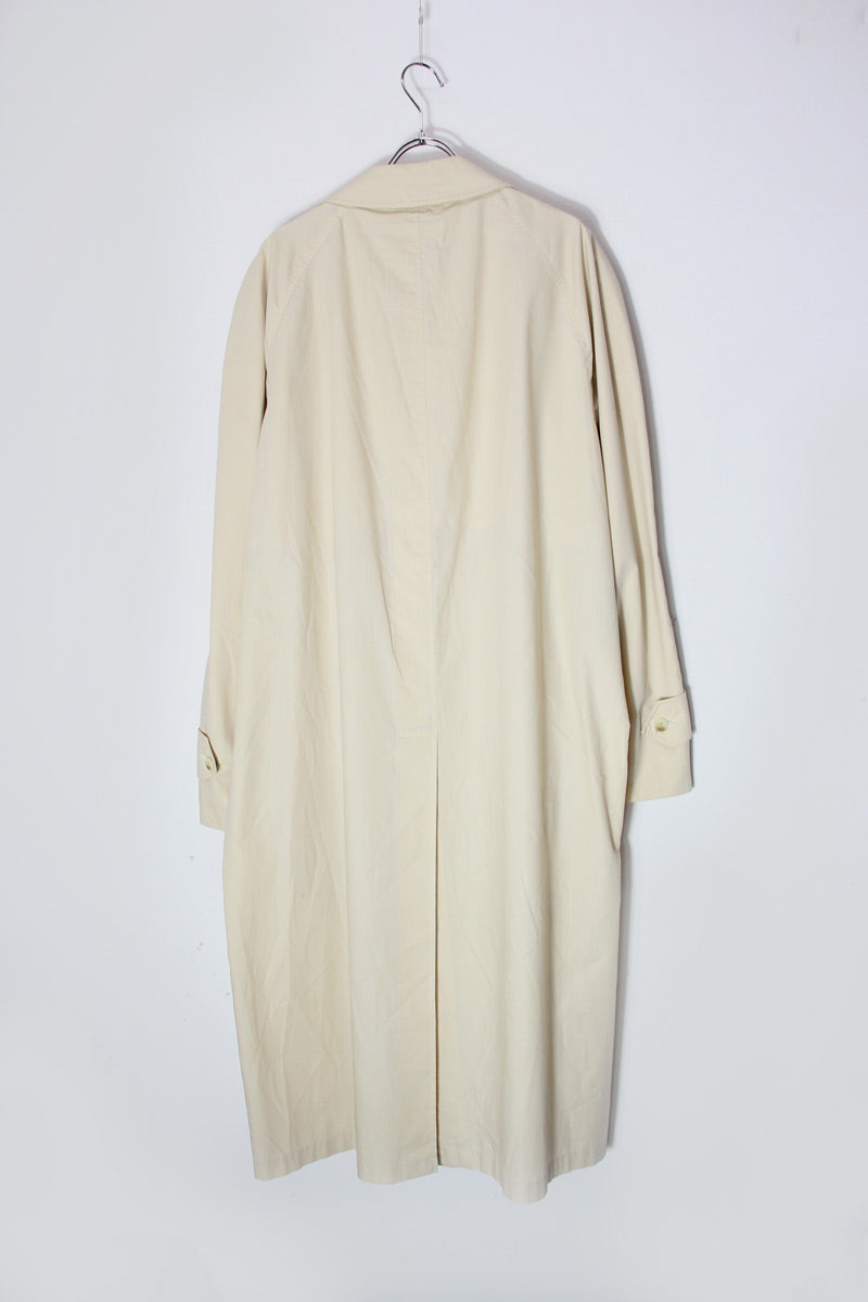 MADE IN ENGLAND 80'S SPRING COAT / BEIGE [SIZE: M equivalent USED]