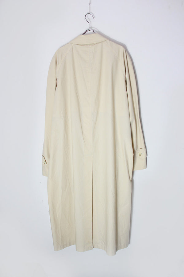 MADE IN ENGLAND 80'S SPRING COAT / BEIGE [SIZE: M equivalent USED]