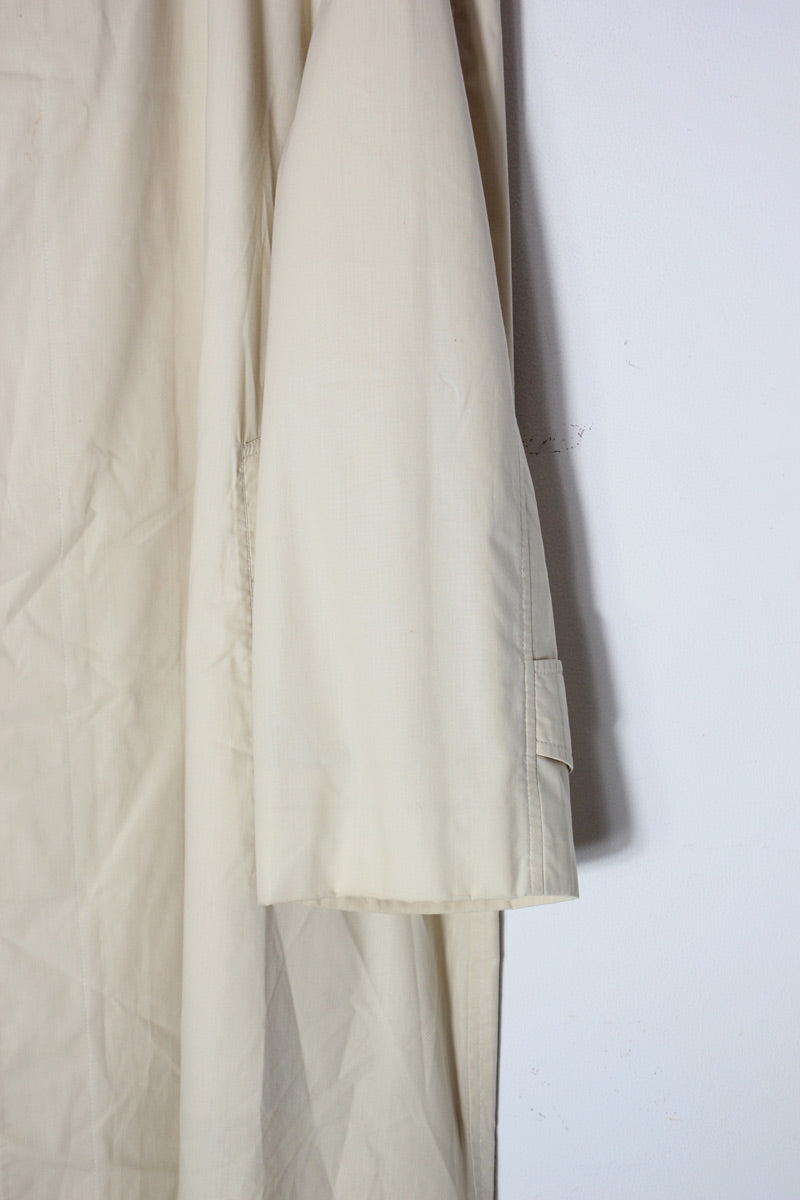 MADE IN ENGLAND 80'S SPRING COAT / BEIGE [SIZE: M equivalent USED]