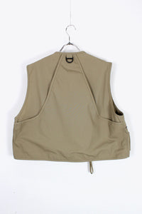 80'S HUNTING VEST / BEIGE [SIZE: L USED]